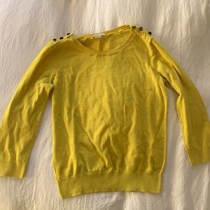 Ann Taylor loft button shoulder sweater